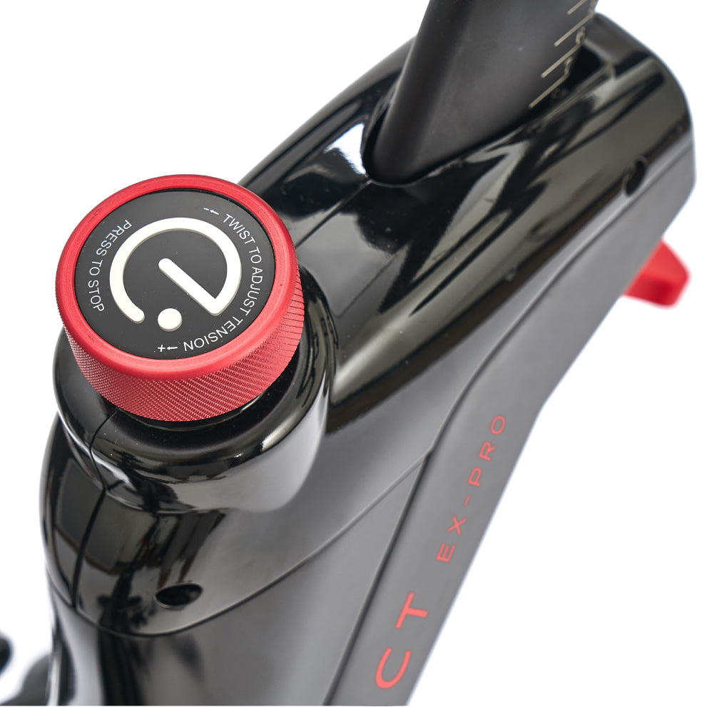 Echelon EX-Pro Commercial Spin Bike close up of resistance dial