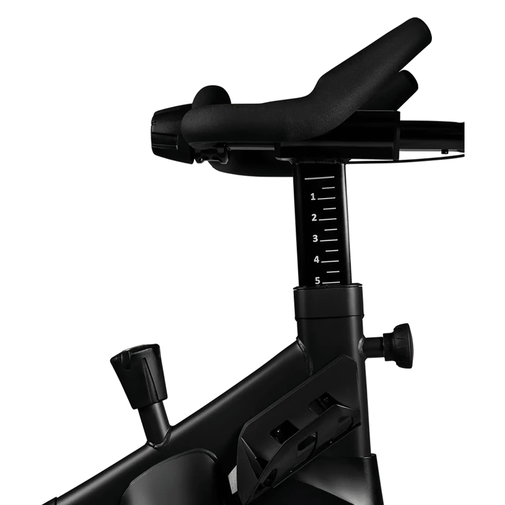 Close up of handle bar adjustments on SoulCyle Bike for sale