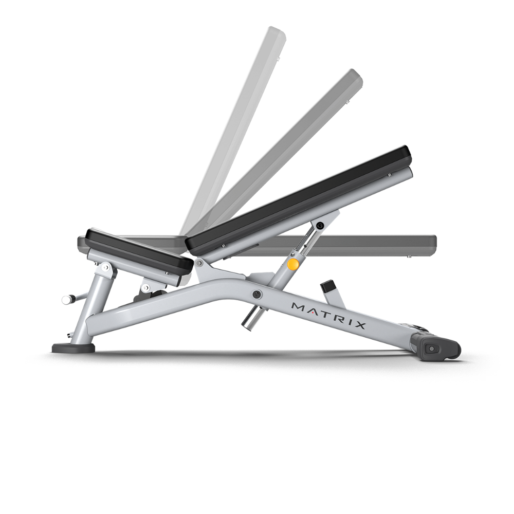 Matrix Fitness Magnum A82 Adjustable Bench showing adjustable angles