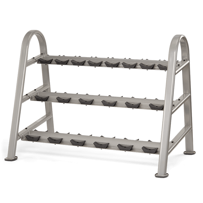 Matrix XULT 3-Tier Dumbbell Saddle Rack - 10 pair Empty