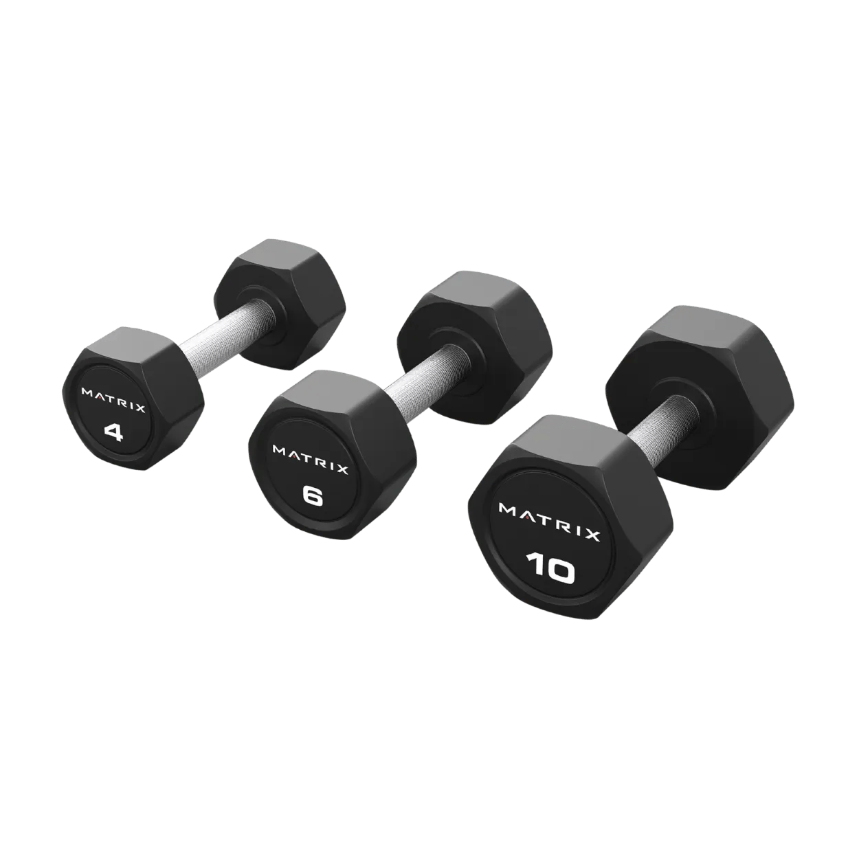 Matrix Urethane Hex Plus 5-50lb Dumbbell Set
