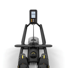 Matrix Fitness Rower Close up of handles and console
